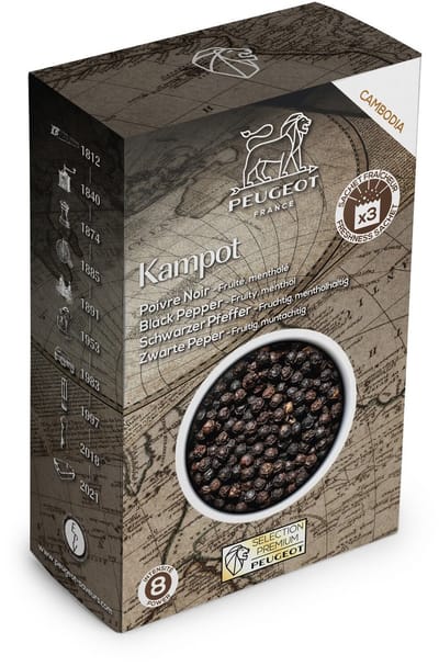 Peugeot Kampot Zwarte Peper Zakjes - 3x20 G