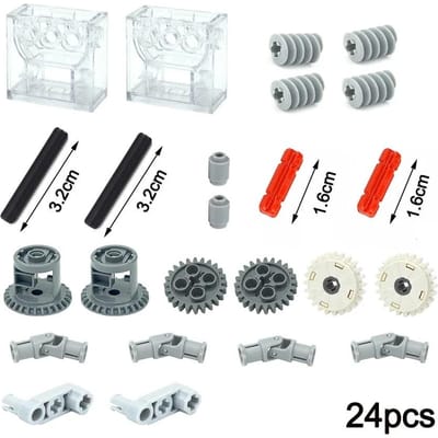 Grote Hoeveelheid Technische Onderdelen Pin Hefarm Blokken Studless Balk As Stekker Connector Paneel Tandwiel 9686 Bouwstenen Compatibel Leduo Speelgoed