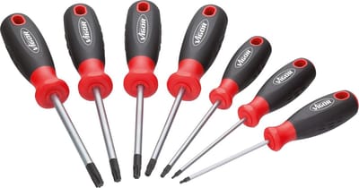 Schroevendraaierset - Torx Bits - Klusklus Klussen - Stevige Greep - 28 cm Lengte - Grijs