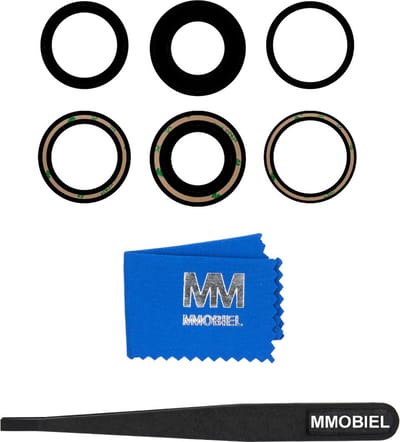 MMOBIEL Camera Glas Lens Vervanging voor iPhone 14 Pro / 14 Pro Max 2022 – Back Camera Lens Glas Reparatie incl. Pincet en Schoonmaakdoekje