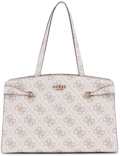 GUESS Reistas Shopper Lorelei Travel Weekend Bag Dark Taupe Logo