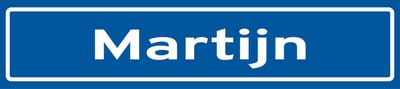 Fotofabriek Straatnaambord Martijn | Straatnaambord met naam | Cadeau Martijn