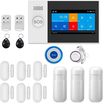Smart Home Alarm - Beveiligingssysteem Binnen - Huisbewaking Op Afstand - 43 Inch Touchscreen - 10x10x10 Millimeter - One Color