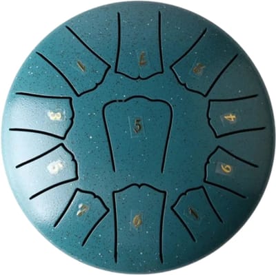 Livano Handpan - Tongue Drum - Steel - Regen - Klankschaal - Groen