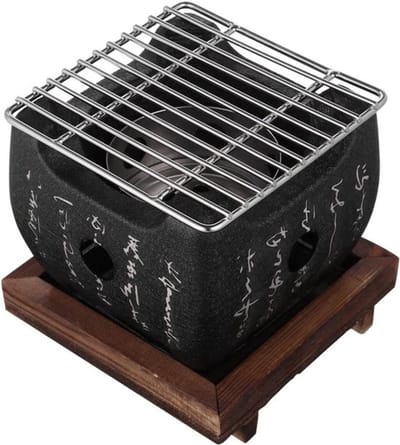 Portable Japanse grill voor buiten koken - Koreaanse stijl - houtskool oven - camping hout alcohol fornuis