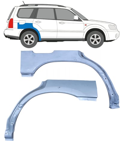 Reparatiepaneel achterspatbord voor Subaru Forester SG 2002-2008