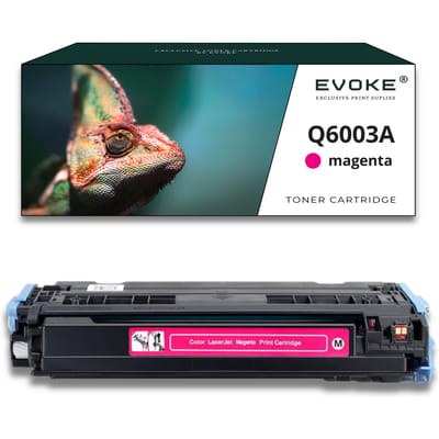 Evoke Compatibele Toner voor HP Q6003A Magenta 2000 Pagina's Kleur Laserjet 1600/2600/2605 Cm1015 Cm1017