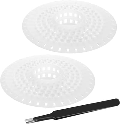 Haarfilter voor Douche en Wastafel met Zuignap - Silicone Afvoerpluggen voor Badkamer, Douche en Badkuip, Voorkom Verstoppingen en Houd Afvoer Schoon