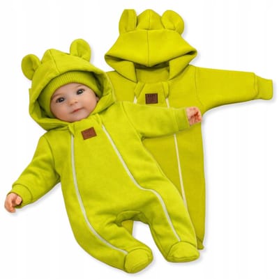 Dartomik - Baby Jumpsuit - Tweelaags - 62 - Limoen