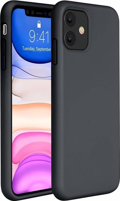 ShieldCase Silicone case geschikt voor Apple iPhone 11 hoesje - optimale bescherming - perfecte pasvorm - TPU Materiaal - zwart