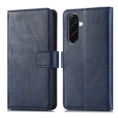 imoshion Hoesje - Geschikt voor Samsung Galaxy A37 (5G) - Luxe Bookcase - Donkerblauw