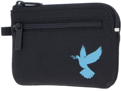 oxmox sleutelgeval New Cryptan Keyholder Freedom Pigeon Print Cyan Black zwart