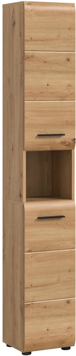 Slimme Hoge Kast In Artisan Oak - Ruimtewonder Voor Jouw Badkamer