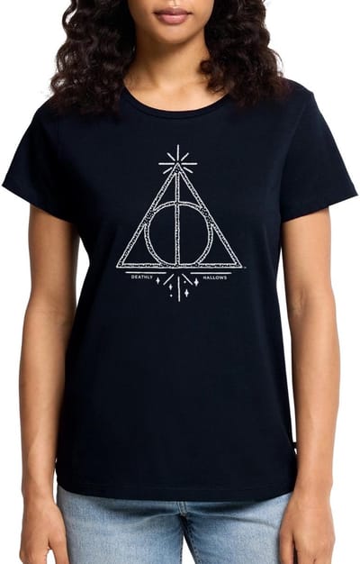 Harry Potter Het dodelijk heilig-logo Premium T Shirt Dames