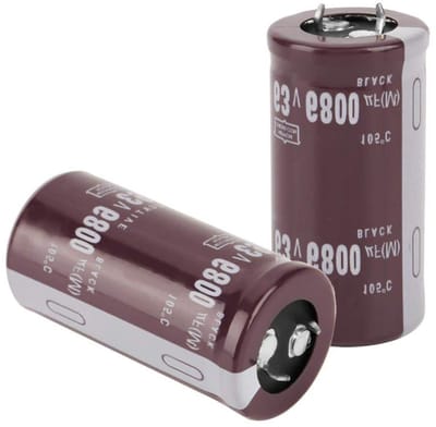 Elektrolytische Condensator - Condensator Set - Elektronica Reparatie - Lage Impedantie - 6800uF 63V - Zwart