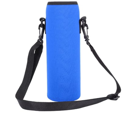 Allecto - Waterflesdraagtas - Neopreen Waterfleshoes - Geïsoleerde Sling Holder Case - Blauw - Flesbescherming - Ideaal voor Meisjes en Jongens -