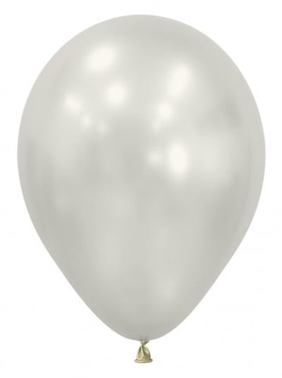 Latex ballonnen Sempertex Silk Oyster White, 5 inch - 50 stuks