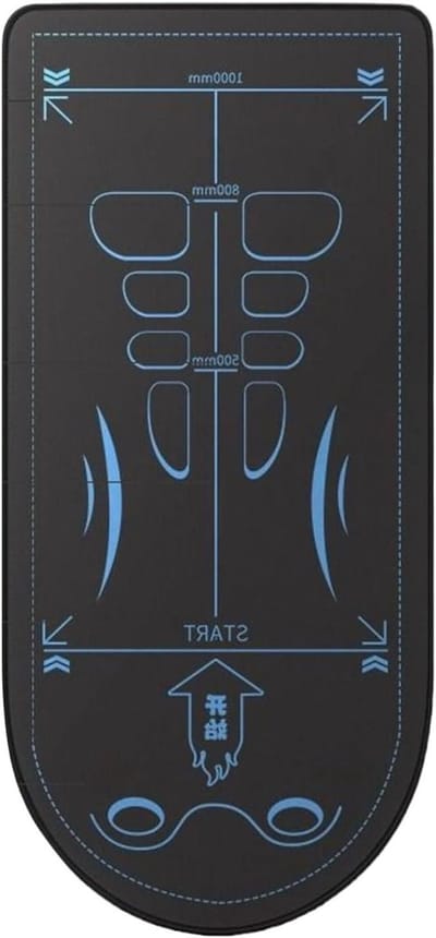 Ab Roller Kniemat - Oefenmat Fitness - Buikspier Training - Antislip Geluidsisolatie - 7 mm dik - Zwart