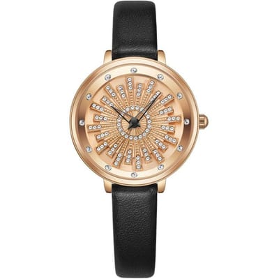 Dameshorloges Modieuze en Elegante Kwarts Horloges Dameshorloges Dames Horloges met Massief Stalen Band beige