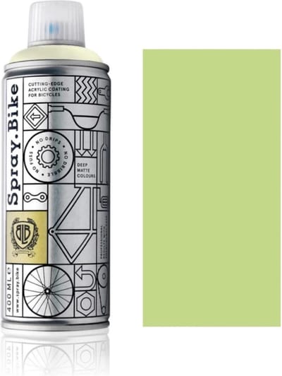 Spray.Bike Lichtgroene Fietsverf - London Collection 400ml Fiets Verf - Poedercoating voor fiets frames, ontworpen voor zowel amateur- als professioneel gebruik