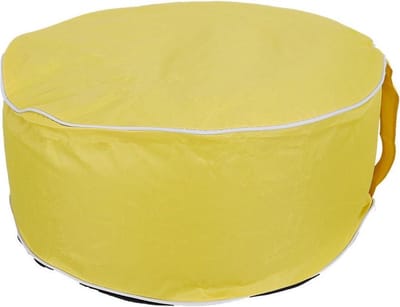 Opblaasbare poef - 56 x 25 centimeter - Geel