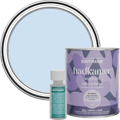 Rust-Oleum Lichtblauw Badkamer Tegelverf Matt - Poederblauw 750ml
