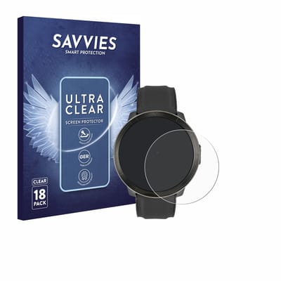 Savvies - Screenprotector voor Watchmark Kardiowatch WM18 Plus - Folie Beschermfolie transparant 18 Stuks