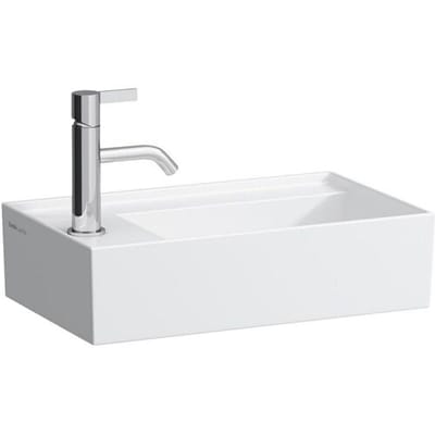 LAUFEN Kartell hand wash basin 46 x 28 cm, with 1 tap hole left H8153354001111