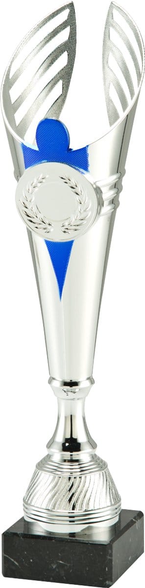 Vistrofee Angel Vissen 39 cm Zilver/Blauw Prijs Witviswedstrijd Roofvisviswedstrijd Zeevissen Beker