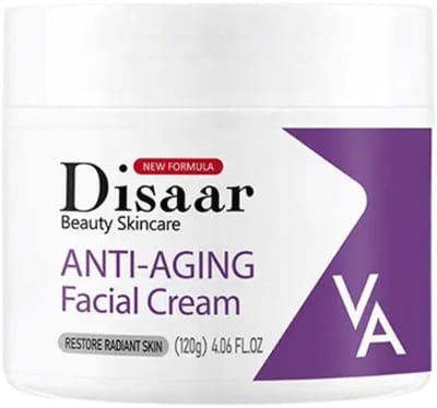 Disaar Anti-Aging Gezichtscrème met Retinol, Niacinamide, Hyaluronzuur – Verstevigend, Hydraterend, Porieverkleinend, Rimpelverminderend, Whitening Crème – 120g