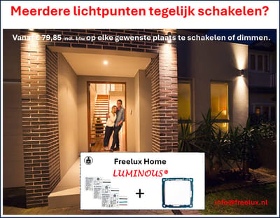 Freelux LUMINOUS switch-set | Meerdere lichtpunten tegelijk schakelen?