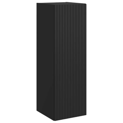 vidaXL - Wandgemonteerde - Badkamerkast - Zwart - 33 - x - 34,5 - x - 60 - cm