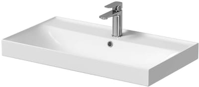kielle Arkas I - Fontein 81x46 cm, met overloop, kraangat, wit 30611800