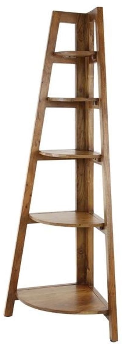 Hoekkast Vakkenkast Hout (64 x 44 x 148 cm) - Hoekrek Staand - Wandrek Industrieel Hout - Hoekmeubel Boekenkast - Boekenrek Kinderkamer Industrieel Hout - Boekenkast Kind Industrieel - Boekenkastje