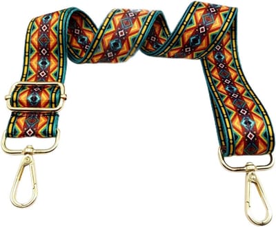 Verstelbare Brede Schouderband voor Tas - Crossbody Hengsel met Karabijnhaak Goud
