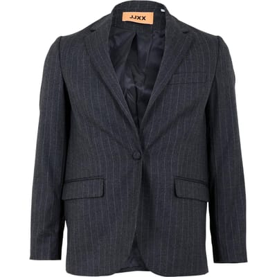 JJXX Dames Mary Stripe Enkele-Breasted Blazer (Grijs Melange)