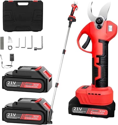 Elektrische Snoeischaar - Accu Snoeischaar - Tuinonderhoud - Borstelmotor - 3.5cm - Zwart