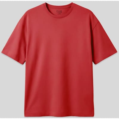 Overmaatse Katoenmix Crew Neck T-Shirt