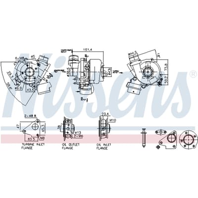 Supercharger, drukvulling NISSENS 93448