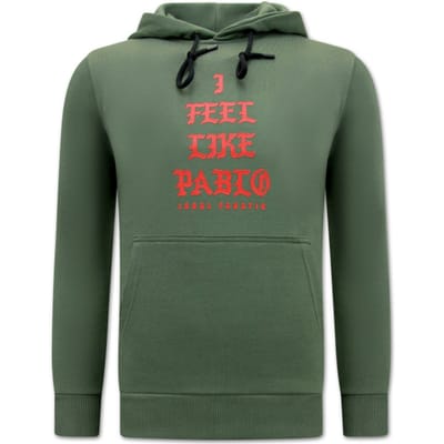 I Feel Like Bablo Heren Hoodie - Groen