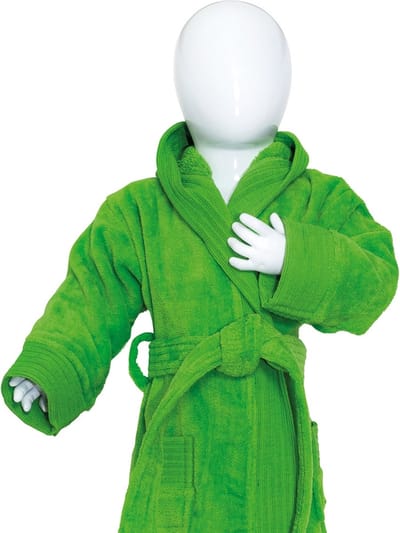 The One Towelling Baby Badjas - Maat 68/74 - Kamerjas - 100% gekamd katoen - Limoen Groen