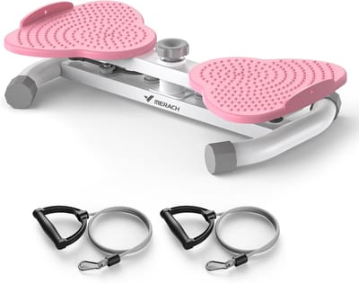 Twist Taille Board - Torsieplank Fitness - Lichaamsvorming Thuis - Dubbele Antislip - 54 x 33 x 12 cm - Roze