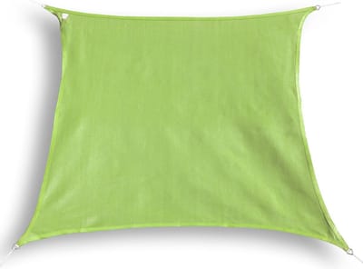 hanSe® Schaduwdoek Vierkant Waterdoorlatend 2,5x2,5 m Zonnedoek Lime