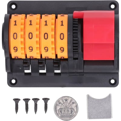 Bierteller Wandmontage Automatisch Tellend ABS Flesopener voor Bars Vader Cadeau orange