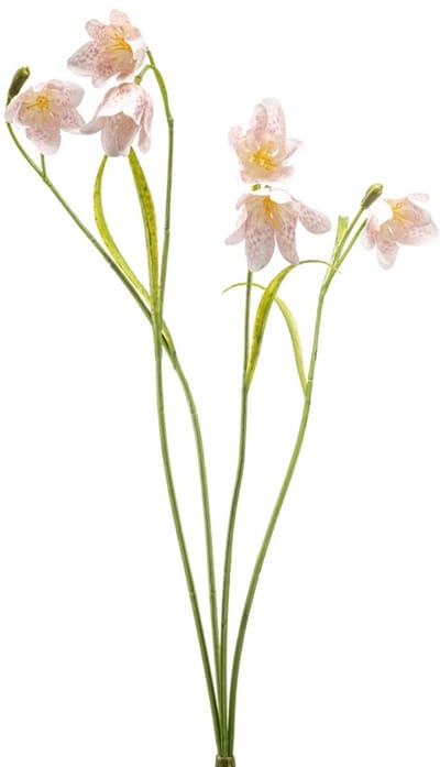 Emerald - Kunstbloem Kievitsbloem 52cm licht roze - Kunstplant voor binnen