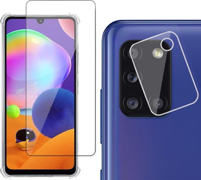 Screenprotector geschikt voor Samsung Galaxy A31 - Camera Screen Protector Glas