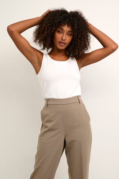 Jersey top Regular fit Optical White