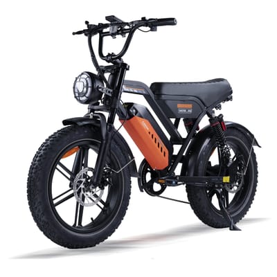 AVDL A50 Elektrische Off-Road Fiets, 48V 15.6Ah Batterij, Dubbele Vering zwart