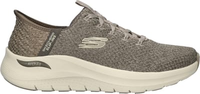 Skechers Hands Free Slip-Ins Arch Fit Summit heren sneaker - Taupe - Maat 44