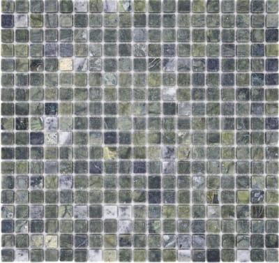Natuursteen mozaïek - Marmeren tegels - Muur en vloer - Mat groen - 305x322 mm - Groen